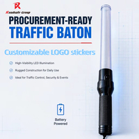 Bâton de signalisation LED 26cm 29cm 36cm 45cm 54cm Durable Batterie Bâton de signalisation avec sifflet / Lumières de bâton