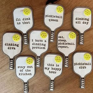 แม่เหล็กติดรถยนต์ลายพิคเคิลบอล, สติ๊กเกอร์แม่เหล็กสำหรับนักกีฬาสำหรับติดตู้ล็อกเกอร์โรงเรียนหรือตู้เย็น, ไวนิลลายพิคเคิลบอล, อุปกรณ์เสริมพิคเคิลบอล - Product Image 1