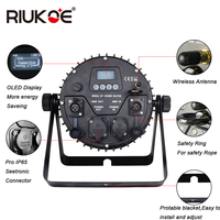 Batterie RGBW Mini DJ lavage DMX Parcan éclairage de scène IP65 extérieur étanche LED Par lumière