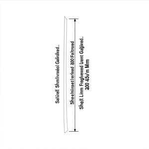 Separador de Estantes Fami, Sin Ranuras, Longitudinal, Altura Frontal 300-450 mm, Galvanizado - Product Image 3