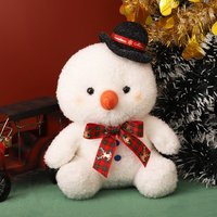 Décorations de Noël personnalisables : Poupées en peluche Père Noël, Bonhomme de neige, Renne – Jouets en peluche doux et mignons, ensemble de poupées aux couleurs personnalisables pour la maison, les étagères et le sapin