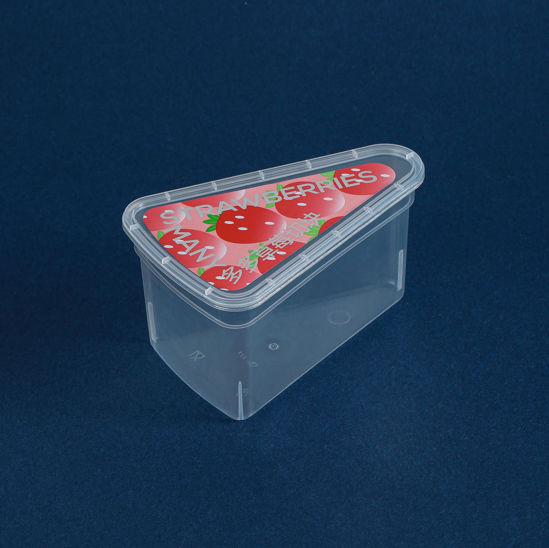 Trozos de fresa cortados