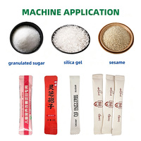 Machine d'emballage verticale entièrement automatique en acier inoxydable pour granulés, six canaux, pour petits sachets d'épices, sucre, sel, poivre, en caoutchouc de silicone