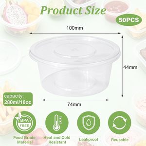15oz 450ml Disposable Circular Lunch Box with Lid PP Material Restaurant Use <b>Takeaway</b> <b>Container</b> Food Packaging - Product Image 2