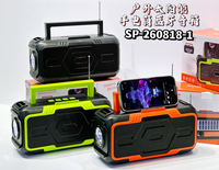 Altavoz Solar JY-77 con Linterna, Altavoz Portátil para Exteriores con Batería Extraíble