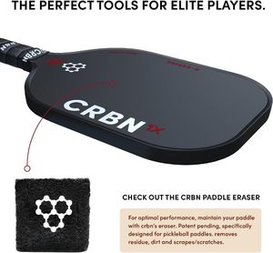 Paleta de Pickleball Serie X Power Paddle - Fibra de Carbono, Bordes con Espuma Inyectada, Punto Dulce Ampliado, 16mm de Grosor, 0 Agujeros - Product Image 5