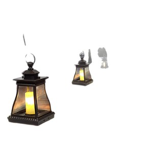 Lawn <b>Lights</b> Outdoor <b>LED</b> Iron Lantern Water Resistant Battery Powered <b>Light</b> <b>Sensor</b> Garden Patio Decor - Product Image 5
