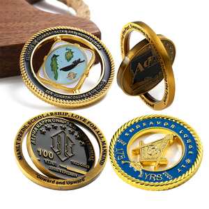 3D Metal Custom Spinning Commemorative Zinc Alloy 3D Rotatable Challenge <strong>Coin</strong> Metal <strong>Coin</strong> Custom Souvenir <strong>Coins</strong> - Product Image 1