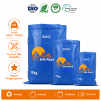 Sac de courses réutilisable écologique en PP tissé, résistant à l'humidité, 50*80, pour supermarché, épicerie, promotion, emballage cadeau
