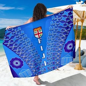 Sarong Fiji Drua Tapa all'Ingrosso, Gonna Sottile Pareo, Abito da Spiaggia per Donne e Ragazze, Lavalava Hawaiano <span class=keywords><strong>in</strong></span> Chiffon per <span class=keywords><strong>Bikini</strong></span> - Product Image 2