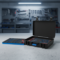 Set Perkakas Titanium Non-Magnetik Profesional Berkualitas Tinggi Merek Oak 41 Pcs, Dioperasikan Manual, OEM, Untuk Penggunaan MRI, Termasuk Kunci Pas, Tang, Hex, dan Kotak Keras