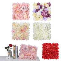 Mur artificiel fleur toile de fond 3D soie Rose panneau floral pour Photo fond maison fête mariage toile de fond décoration