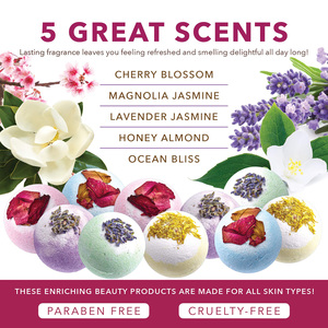 Custom 100% Natural Ingredients Rich Bubble Pink Bath Fizzies 11 piezas Set CUT Style Gift Box Regalo adulto perfecto para la madre - Product Image 3