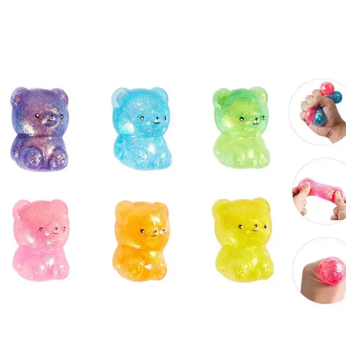 Little Bear Stree Balls Anti Fidget Ball TPR Sugar Stress Balls Animal Squeeze Release giocattoli antistress