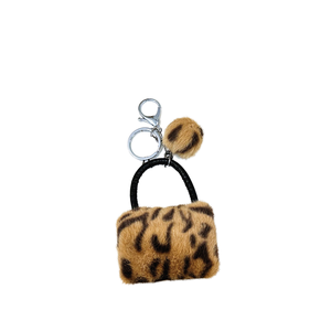 Porte-clés en forme de léopard <span class=keywords><strong>pour</strong></span> femmes, porte-clés lumineux, boule de fourrure - Product Image 1