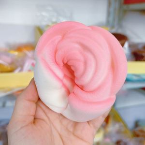 New 9cm Light Pink Rose PU <b>Squishy</b> Toy Super Soft Stress Relief Gift for Kids Adults for Relaxing Time-for Age 5 to 7 Years - Product Image 2