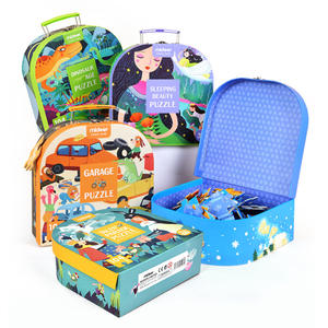 Rompecabezas Mideer de 104 piezas para niños, juego educativo de dinosaurios y transporte para edades de 2 a 4 años - Product Image 1