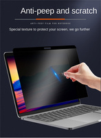 Manyetik ekran koruyucu koruyucu Macbook Air 13 için M1 M2 Pro 13 12 14 15 16 gizlilik koruma filtresi Anti-casus Anti-peep Film