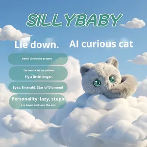 Robot Intelligente AI Cross-Border Gatto Curioso, Giocattolo di Peluche per Bambini con Voce, Imbottito in Cotone PP, Compagno Animale Domestico per la Coccole e la Crescita - Product Image 6