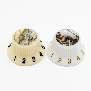 Capuchons de potentiomètres de guitare HIVE en nacre d'ormeau de 6 mm, boutons de <span class=keywords><strong>volume</strong></span> et de tonalité pour guitare électrique ST, pièces de rechange - Product Image 1