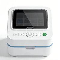 Distributeur de pilules intelligent portable en alliage d'aluminium avec écran LCD, batterie rechargeable – Étui de rappel personnalisable pour les voyages et le quotidien