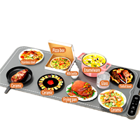 Vente en gros de plaque chauffante électrique pliable portable pour aliments, plateau chauffant pour aliments, tapis chauffant en silicone, moule à pâtisserie