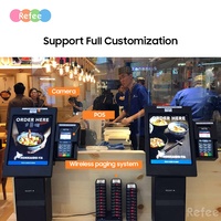 Terminal de paiement pos de 21.5 pouces Commande de terminal de paiement android à écran tactile tablette pc pour kiosque libre-service