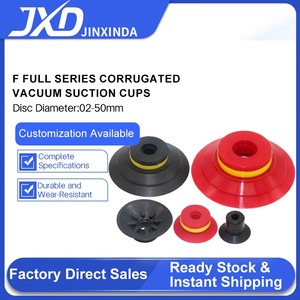 Ventosa Industrial F25-2 <span class=keywords><strong>de</strong></span> 25 mm, Ventosa Plana <span class=keywords><strong>de</strong></span> Silicona Roja <span class=keywords><strong>de</strong></span> Grado Alimenticio, Alta Resistencia al Desgaste, Compatible con Brazo Robótico PIAB - Product Image 2