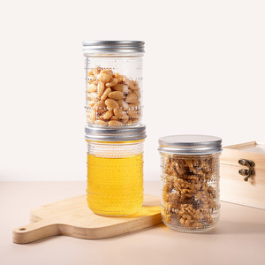 Tarro de Vidrio Transparente de Grado Alimenticio de 16 oz para Almacenamiento de Alimentos Secos, Cereales y Granos, con Tapa Hermética - Product Image 1