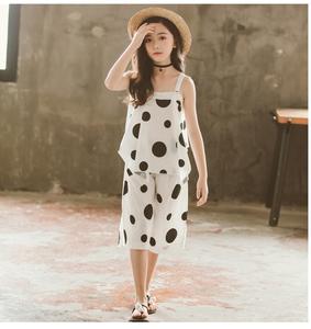 Nueva Idea de Producto: Conjunto de Ropa de Verano para Niñas, Kurti con Diseño de Puntos Blancos, Elegante y Bonito - Product Image 3