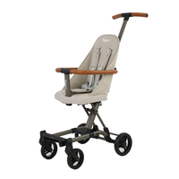 Poussette de bébé compacte de luxe 6 en 1 pliable et portable à une main avec métal et tissu durables pour les voyages en avion des nouveau-nés et des enfants