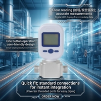 Compteur de débit de gaz numérique G1/2" MF5708 0-100L/Min Précision +/-1,5% Matériau ABS Air Oxygène Azote Filetage RS485 Modbus