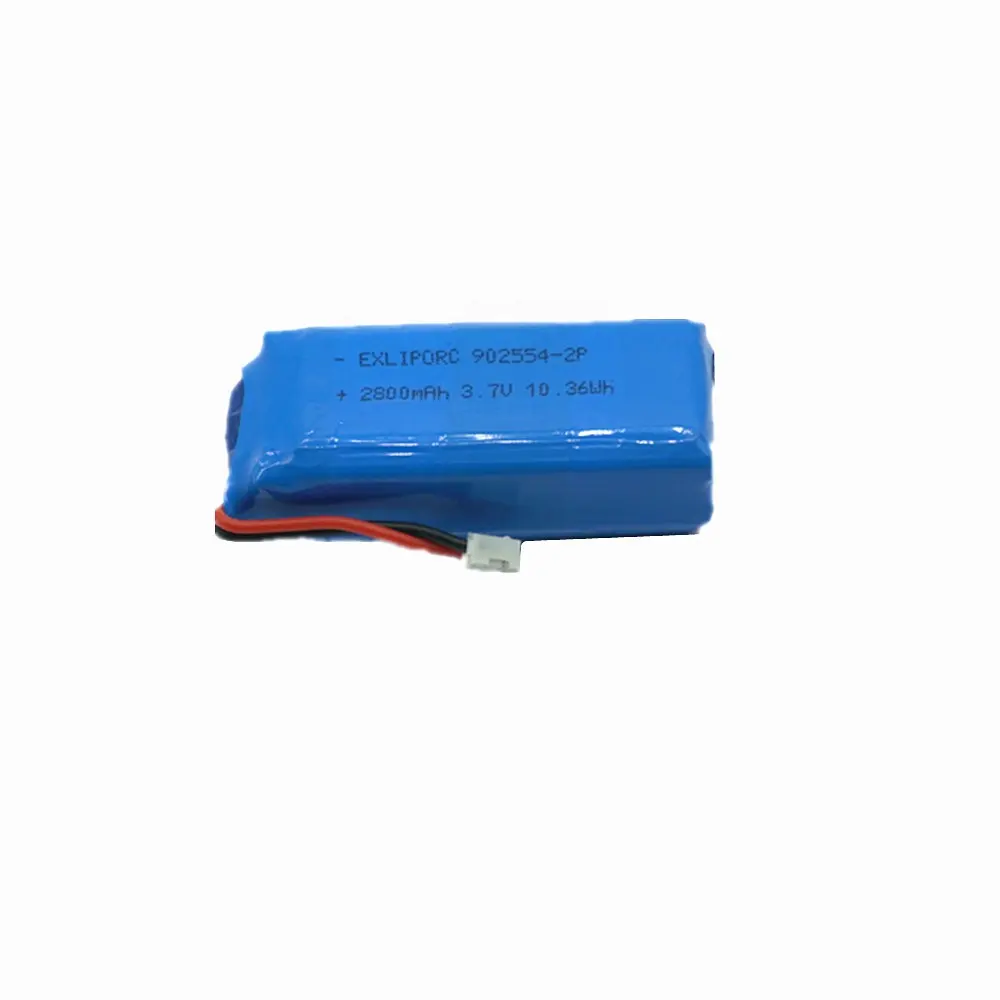 Pin Lithium Ion Polymer Có Thể Sạc Lại Chất Lượng Cao EXLIPORC Pin Lipo 902554-2P 2800MAh 3.7V