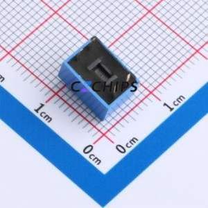DR-02LT DIP Switch Through hole Component (THT),P=2.54mm Switch Flat Toggle, Raised Type Single Pole Single Throw 2 2.54mm - Product Image 2
