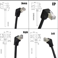 Câble d'extension réseau Ethernet LAN CAT5 OEM 30cm 1FT RJ45 femelle à femelle monté sur panneau à vis