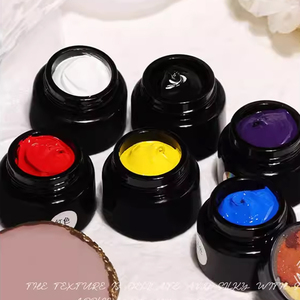 Pintura para Uñas en Tres Colores Primarios: Rojo, Amarillo, Azul, Negro y Blanco, Esmalte de Uñas en Gel UV Básico para Salón de Uñas - Product Image 2