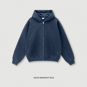 Factory Kids Clothing <span class=keywords><strong>Stores</strong></span> Logotipo personalizado 345G Sudadera con capucha con cremallera ponderada 13 colores Ropa para niños de rizo francés suelta de gran tamaño - Product Image 6