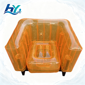 Outdoor <b>Inflatable</b> <b>Sofa</b> Waterproof Luxury Air <b>Sofa</b> Durable Garden Chair with Colorfast Finish for Hotels - Product Image 1