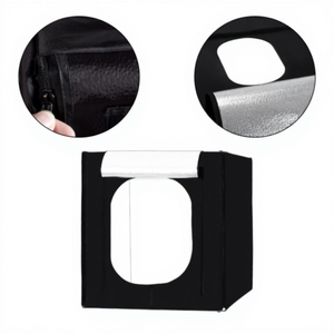 <span class=keywords><strong>Caja</strong></span> de <span class=keywords><strong>Luz</strong></span> Portátil Plegable de 50cm <span class=keywords><strong>para</strong></span> Estudio Fotográfico, <span class=keywords><strong>con</strong></span> Material de Nailon y LED, <span class=keywords><strong>para</strong></span> Grabación de Video - Product Image 1