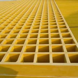 Revêtement de sol en fibre de verre moulé FRP ignifuge en résine d'usine chimique avec service de traitement de coupe - Product Image 5