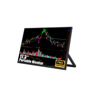 Monitor Portátil Ultrafino FHD IPS Tipo C con Soporte, Pantalla Única, 60Hz, 17.3 Pulgadas, Plug&Play, Altavoz Integrado, para Negocios, Precio de Fábrica - Product Image 1