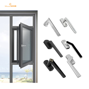 Manija de latón moderna de lujo Cerradura Tirador de ventana <span class=keywords><strong>Manivela</strong></span> para ventanas abatibles - Product Image 6