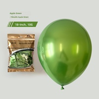 Grosir Pabrik Balon Lateks Metalik Ramah Lingkungan 18 Inch 10g Gaya Romantis Latar Belakang Dinding Pesta Ulang Tahun Wisuda