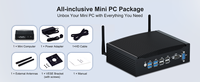 Mini PC Industrial sin Ventilador, 10.ª Generación I3-10110U, Ethernet Gigabit Dual, RS232, DDR4, Memoria Máxima de 64 GB