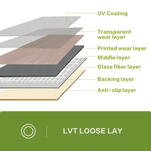 Luxury Vinyl Plank <strong>Flooring</strong> LVP Waterproof For Basement, Wood Look 20mil Wear Layer Noise Reduction