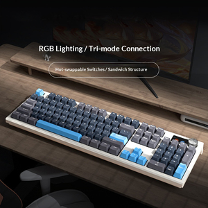 Clavier mécanique sans fil Bluetooth triple mode avec écran rétroéclairé, programmable et personnalisable pour le gaming - Product Image 1