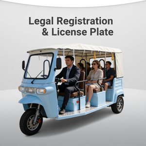 Tricycle homologué pour l'Europe, prêt à l'enregistrement, certifié CEE, facile à <span class=keywords><strong>immatriculer</strong></span>, conduire légalement en Europe pour le tourisme - Product Image 6