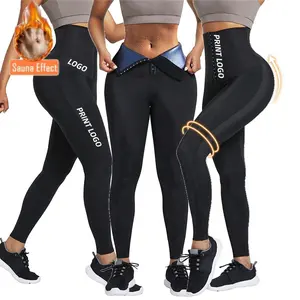 Sauna hose Frauen Schweiß abnehmen Leggings High Waist Workout Körper Bauch Kontrolle Abnehmen Shaper Shorts