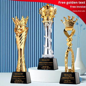 Trofeo in Cristallo a Forma di Corona, Premio Personalizzato, Regalo <span class=keywords><strong>per</strong></span> la Festa della Donna, Creativo ed Elegante <span class=keywords><strong>per</strong></span> Suocera e Nuova Sposa - Product Image 2