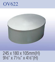 Boîte ovale en fer blanc personnalisable avec logo, réutilisable pour bonbons, biscuits, bijoux, montres, cadeaux, artisanat, autocollants